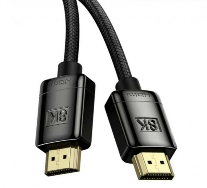 Кабель Baseus High Definition (Zinc alloy) HDMI - HDMI V 2.1, (M/M), 2 м, Black (WKGQ000101)