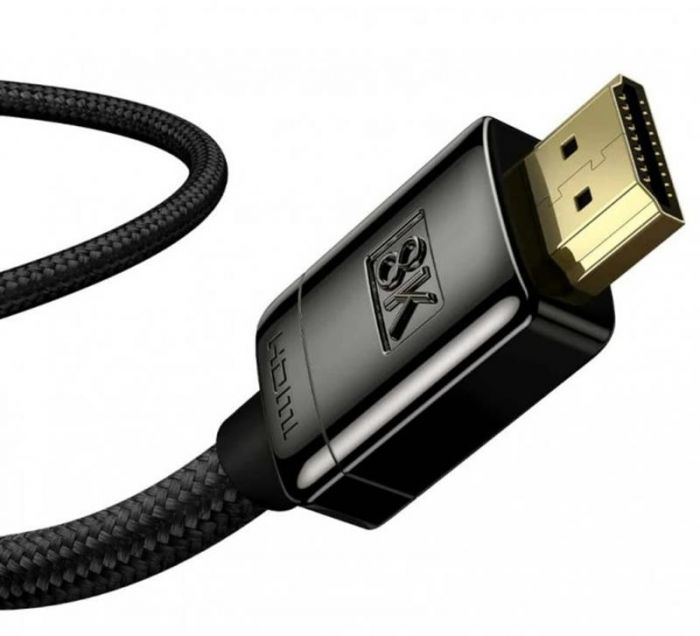 Кабель Baseus High Definition (Zinc alloy) HDMI - HDMI V 2.1, (M/M), 3 м, Black (WKGQ000201)