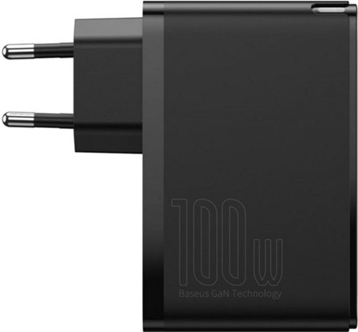 Мережевий зарядний пристрій Baseus GaN2 Pro Quick Charger 2C+2U (2xUSB-C+2xUSB-A) 100W Black (CCGAN2P-L01)