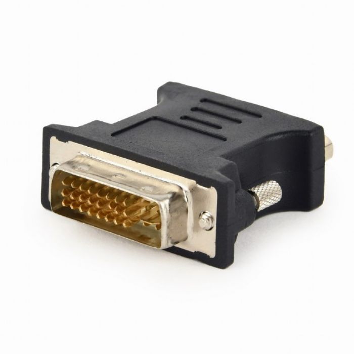 Адаптер Cablexpert DVI A 24+5 pin - VGA 15 pin (M/F), Black (A-DVI-VGA-BK)