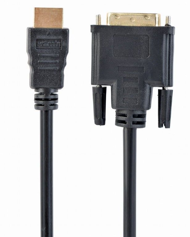 Кабель Cablexpert HDMI - DVI (M/M), двоспрямований, V 1,3, single-link, 18 + 1 pin, 3 м, Black (CC-HDMI-DVI-10)