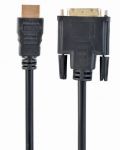 Кабель Cablexpert HDMI - DVI V 1.3 (M/M), двонаправлений, single-link, 18 + 1 pin, 3 м, Black (CC-HDMI-DVI-10)