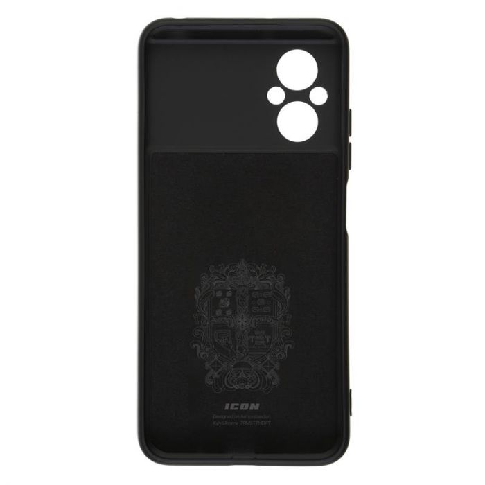 Чохол-накладка Armorstandart Icon для Xiaomi Poco M5 Camera cover Black (ARM68123)