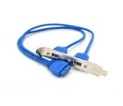 Плата розширення Voltronic (00323) USB 3.0, на задню панель 2port, OEM