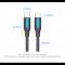 Кабель Vention USB Type-C - USB Type-C TPE Round PD 100W, 5A, 2m, Black (COTBH)