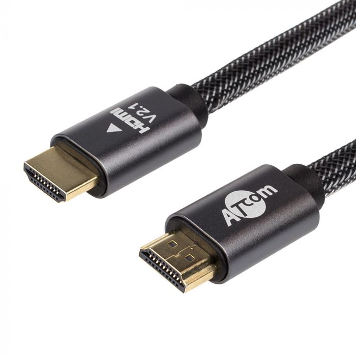 Кабель Atcom Premium HDMI - HDMI V 2.1, (M/M), 10 м, Black (23710)