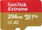 Карта пам`ятi MicroSDXC 256GB C10 UHS-I SanDisk Extreme V30 U3 R190/W130MB/s + SD (SDSQXAV-256G-GN6MA)