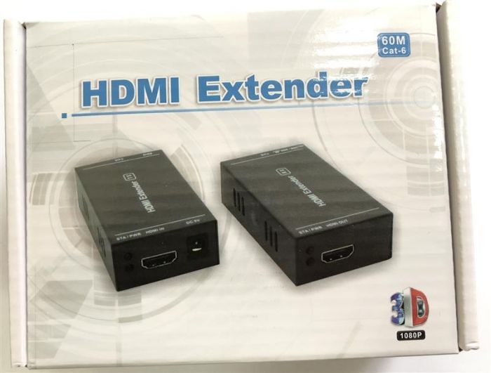Подовжувач Atcom HDMI - RJ-45 (F/F), Black (14371)