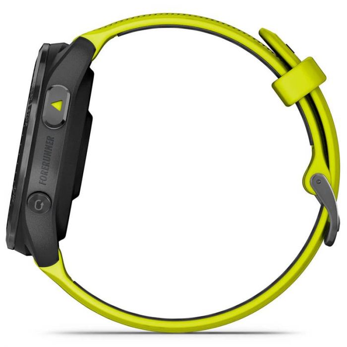 Смарт-годинник Garmin Forerunner 965 Carbon Gray DLC Titanium Bezel with Black Case/Amp Yellow/Black Silicone Band (010-02809-82)