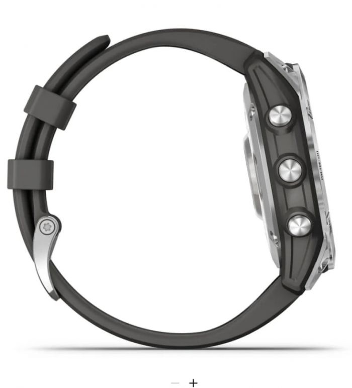 Смарт-годинник Garmin Fenix 7 Silver with Graphite Band (010-02540-00)