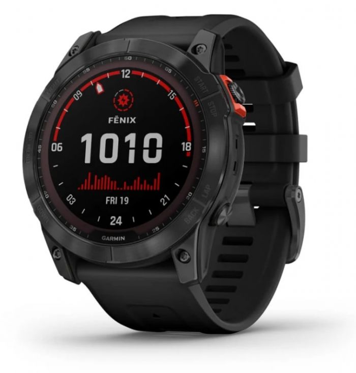 Смарт-годинник Garmin Fenix 7X Solar Slate Gray with Black Band (010-02541-0A)