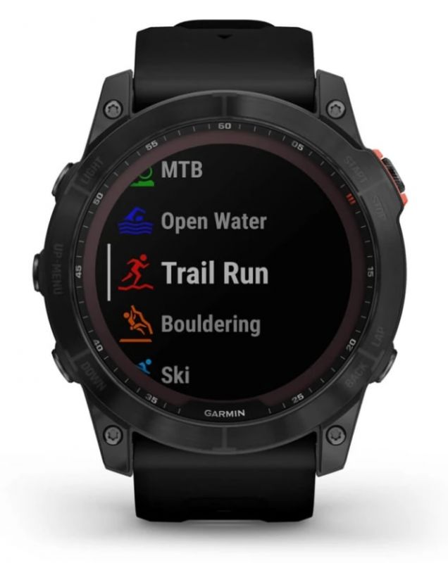 Смарт-годинник Garmin Fenix 7X Solar Slate Gray with Black Band (010-02541-0A)