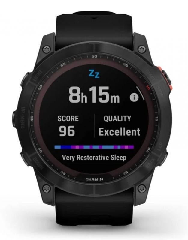 Смарт-годинник Garmin Fenix 7X Solar Slate Gray with Black Band (010-02541-0A)