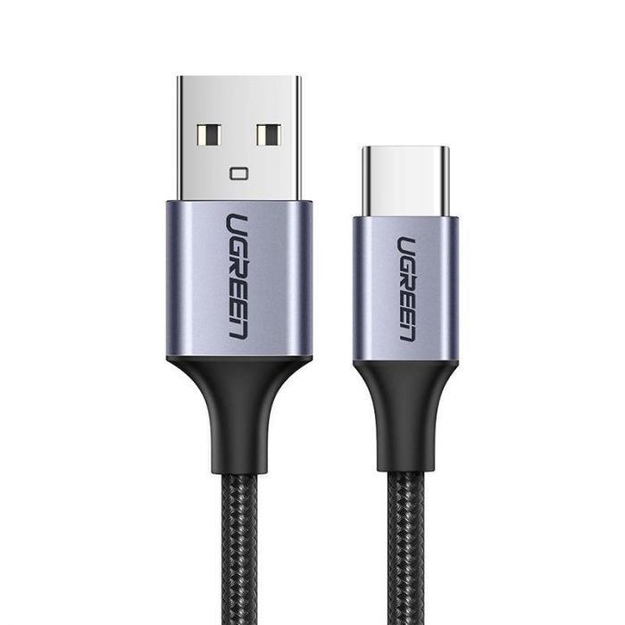 Кабель Ugreen US288 USB - USB-C, 1м, Black (60126)