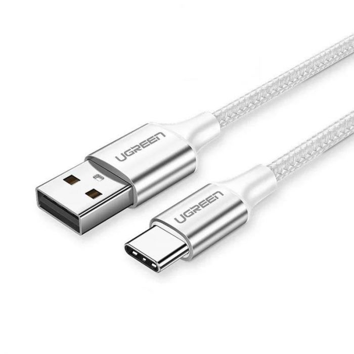 Кабель Ugreen US288 USB - USB-C, 1м, White (60131)