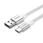 Кабель Ugreen US288 USB - USB Type-C (M/M), 1.5 м, White (60132)