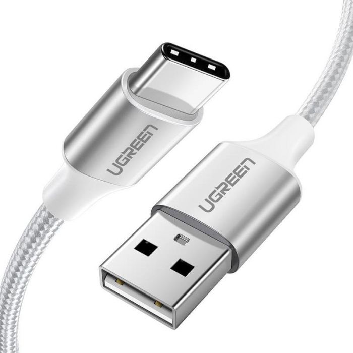 Кабель Ugreen US288 USB - USB-C, 2м, White (60133)