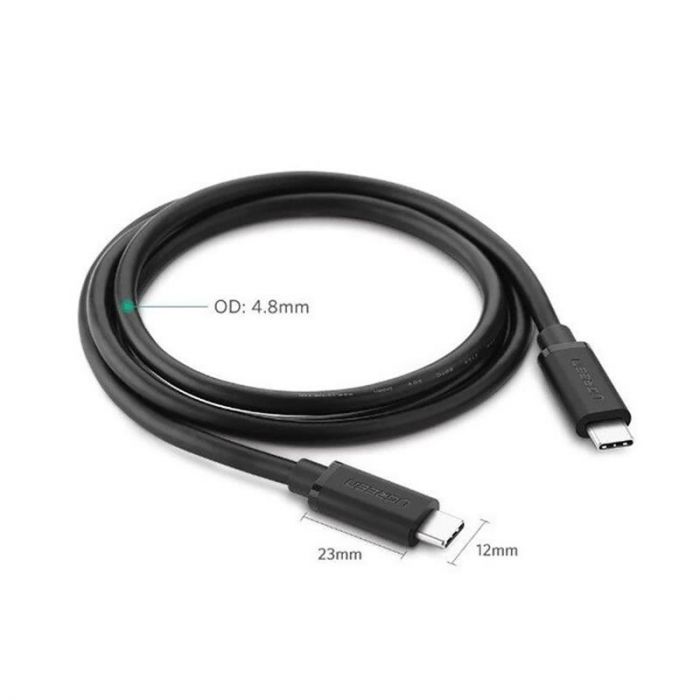 Кабель Ugreen US286 USB-C - USB-C, 3м, Black (60788)