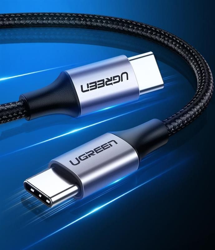 Кабель Ugreen US261 USB-C - USB-C, 2м, Black (50152)