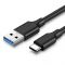 Кабель Ugreen US184 USB - USB-C, 2м, Black (20884)