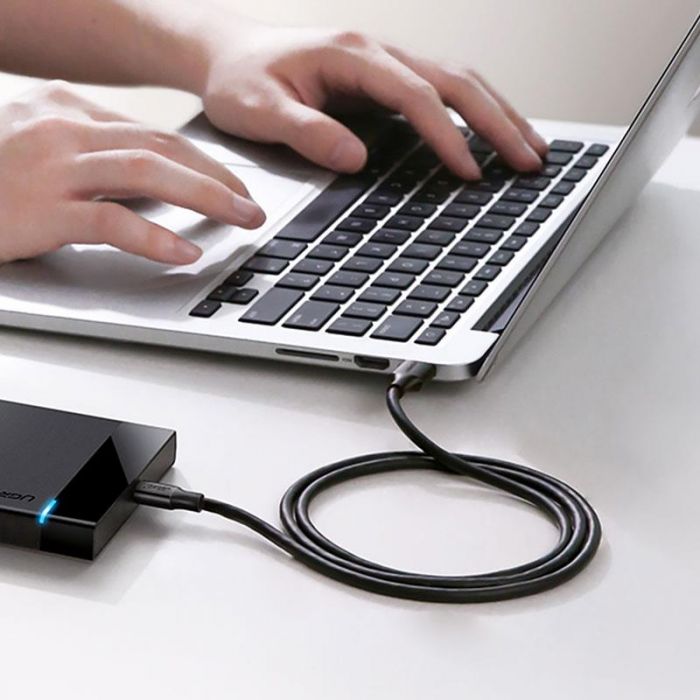 Кабель Ugreen US184 USB - USB-C, 2м, Black (20884)