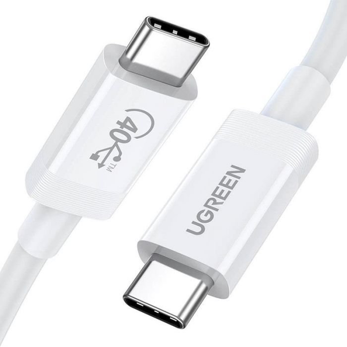 Кабель Ugreen US506 USB - USB-C, 0.8м, White (40113)