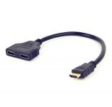 Кабель-розгалужувач Cablexpert HDMI - 2хHDMI, (M/F), 0.3 м, Black (DSP-2PH4-04)
