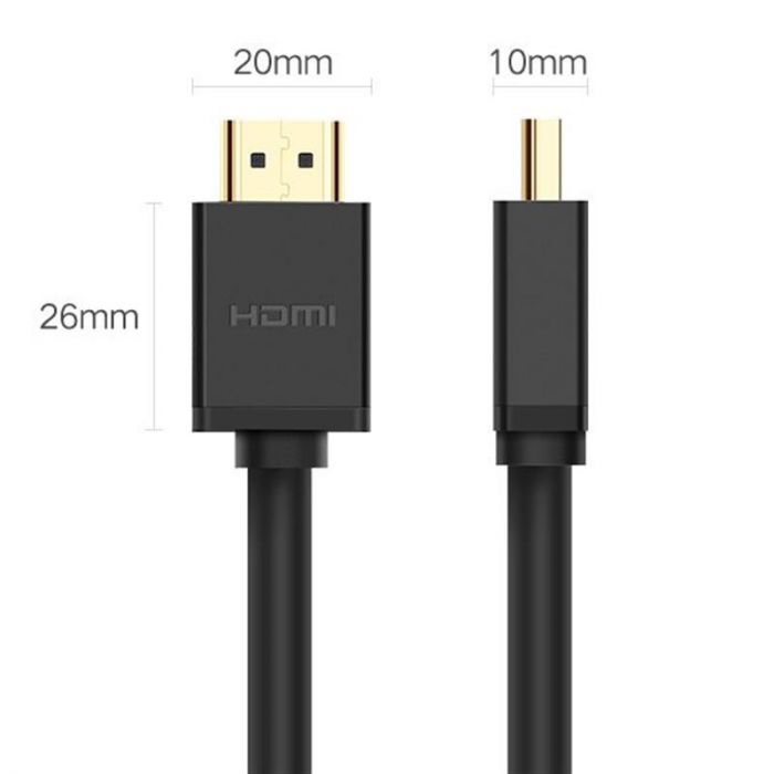 Кабель Ugreen HD104 HDMI - HDMI V2.0 (M/M), 3 м, Black (10108)