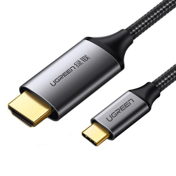 Кабель Ugreen MM142 HDMI - USB Type-C, 1.5 м, Black (50570)