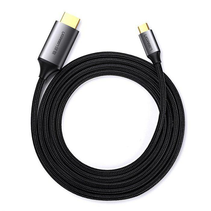 Кабель Ugreen MM142 HDMI - USB Type-C, 1.5 м, Black (50570)