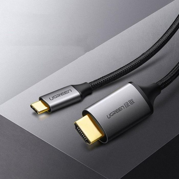 Кабель Ugreen MM142 HDMI - USB Type-C, 1.5 м, Black (50570)