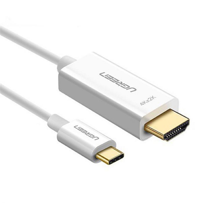 Кабель Ugreen MM121 USB Type-C - HDMI (M/M), 1.5 м, White (30841)