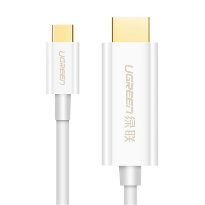 Кабель Ugreen MM121 USB Type-C - HDMI (M/M), 1.5 м, White (30841)