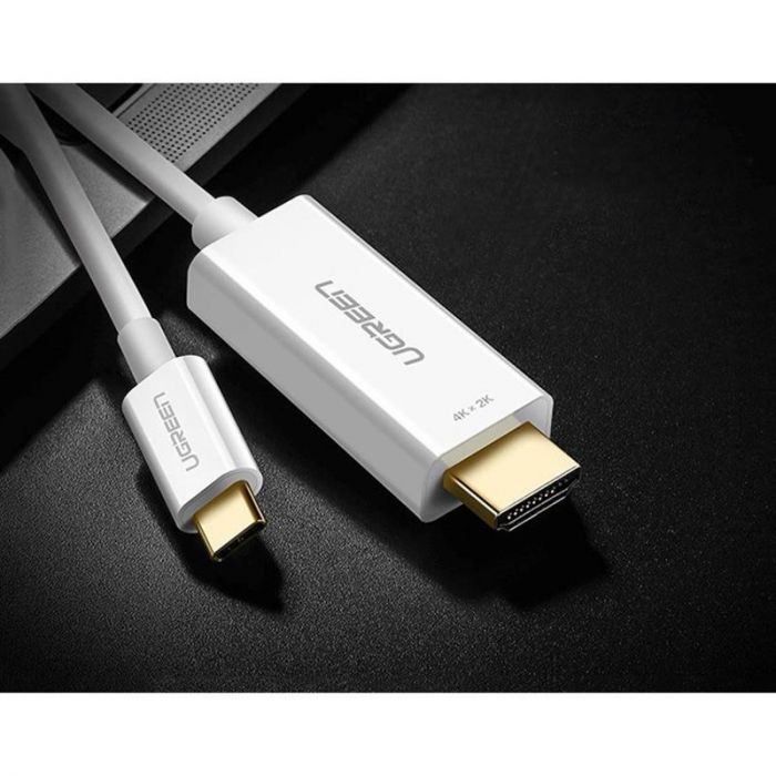 Кабель Ugreen MM121 USB Type-C - HDMI (M/M), 1.5 м, White (30841)