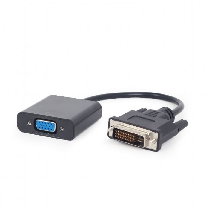 Адаптер Cablexpert DVI - VGA (M/F), 0.2 м, Black (A-DVID-VGAF-01)