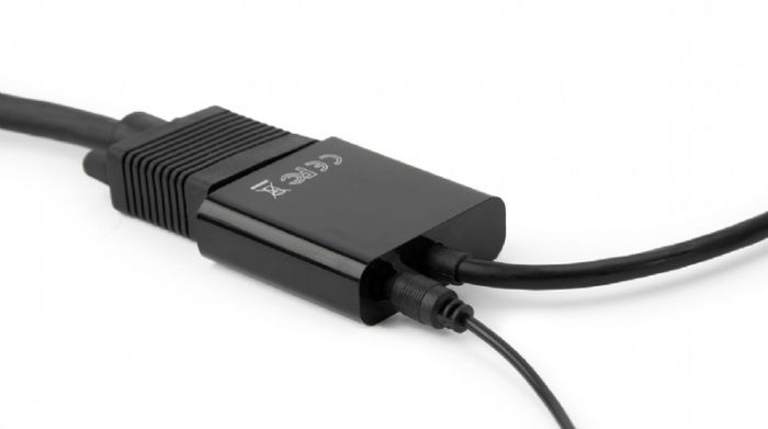 Адаптер Cablexpert HDMI - VGA, (M/F), 0.15 м, Black (A-HDMI-VGA-03)
