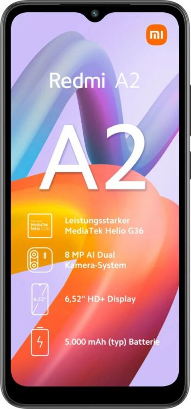 Смартфон Xiaomi Redmi A2 2/32GB Dual Sim Black