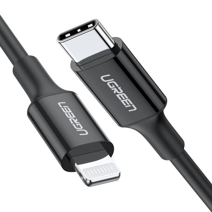 Кабель Ugreen US171 USB-C - Lightning, 1м, Black (60751)