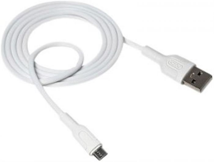 Кабель XO NB212 USB-microUSB 2.1A 1м White (XO-NB212m-WH)