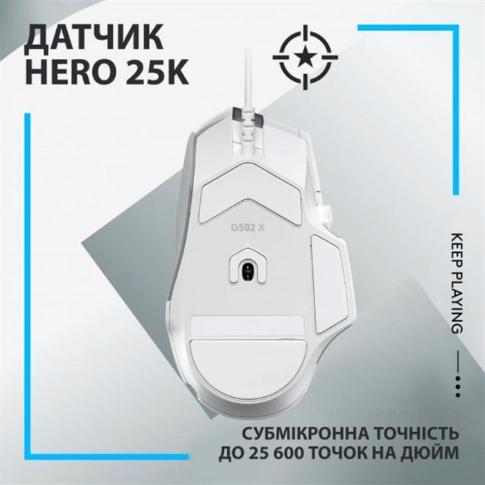 Мишка Logitech G502 X (910-006146) White USB