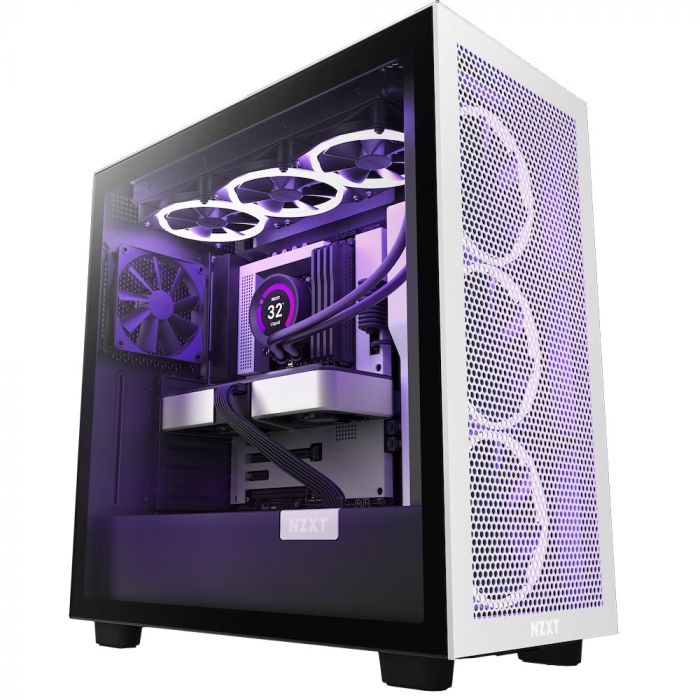 Корпус NZXT H7 Flow White/Black (CM-H71FG-01) без БЖ