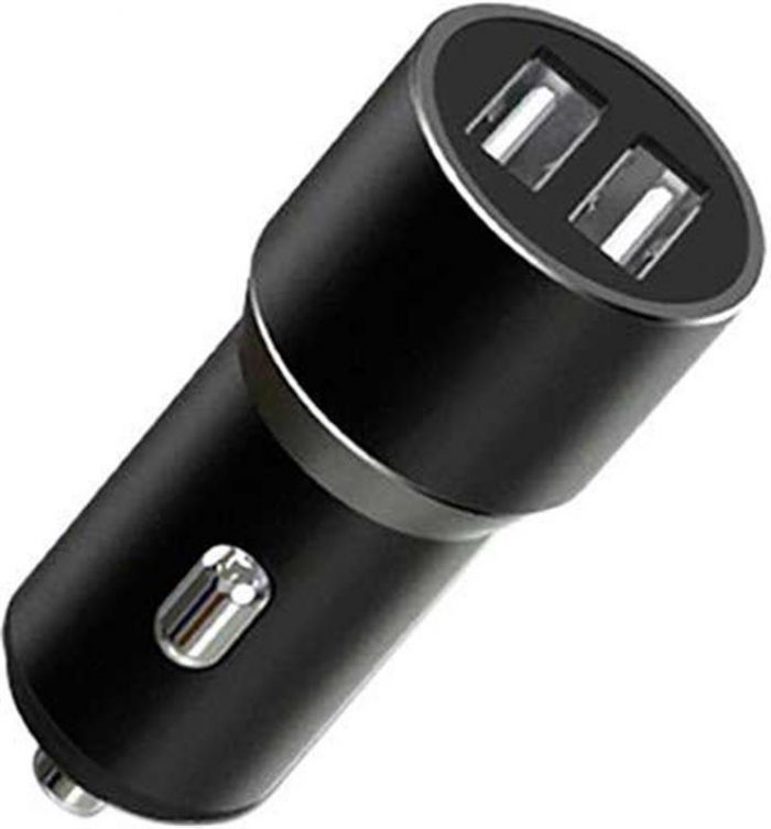 Автомобільний зарядний пристрій XO CC30 Metal Car Charger (2USB, 2.4A) Black (XO-CC30-BK)