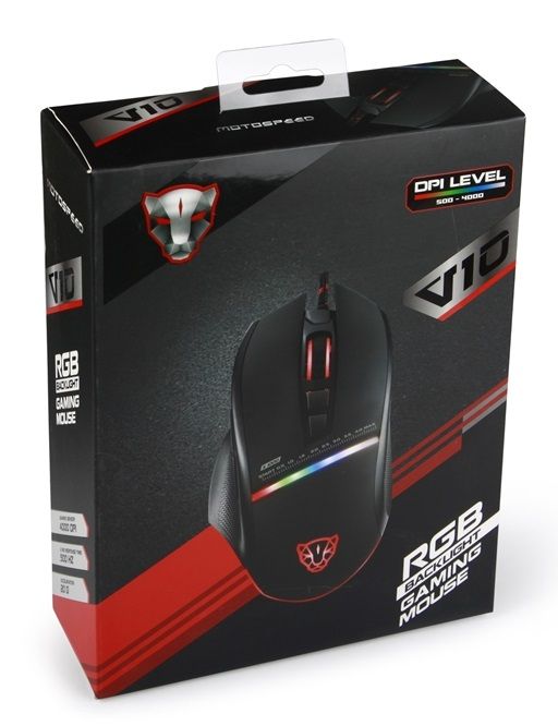 Мишка Motospeed V10 (mtv10) Black USB