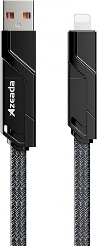 Кабель Proda PD-B96th USB/USB Type C - Lightning/USB-C 100W, 1.5м, Black (PD-B96th-BK)