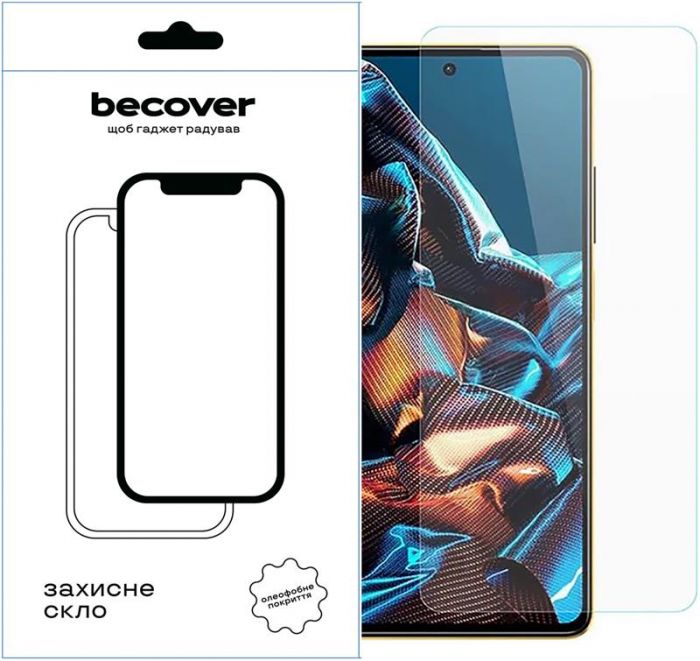 Захисне скло BeCover для Xiaomi Poco X5 Pro 5G Crystal Clear Glass 3D (709251)