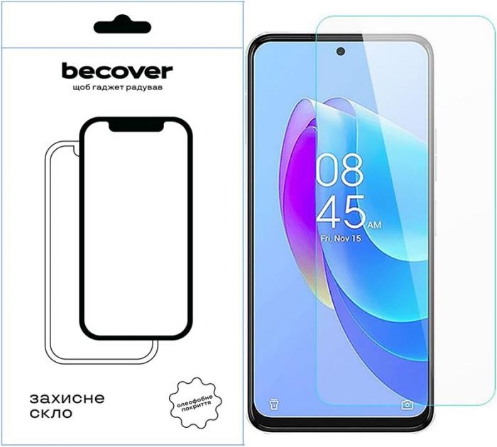 Захисне скло BeCover для Tecno Spark 10 Pro (KI7) Crystal Clear Glass 3D (709269)