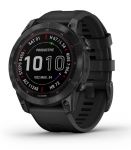 Смарт-годинник Garmin Fenix 7 Sapphire Solar Black DLC Titanium with Black Band (010-02540-47)