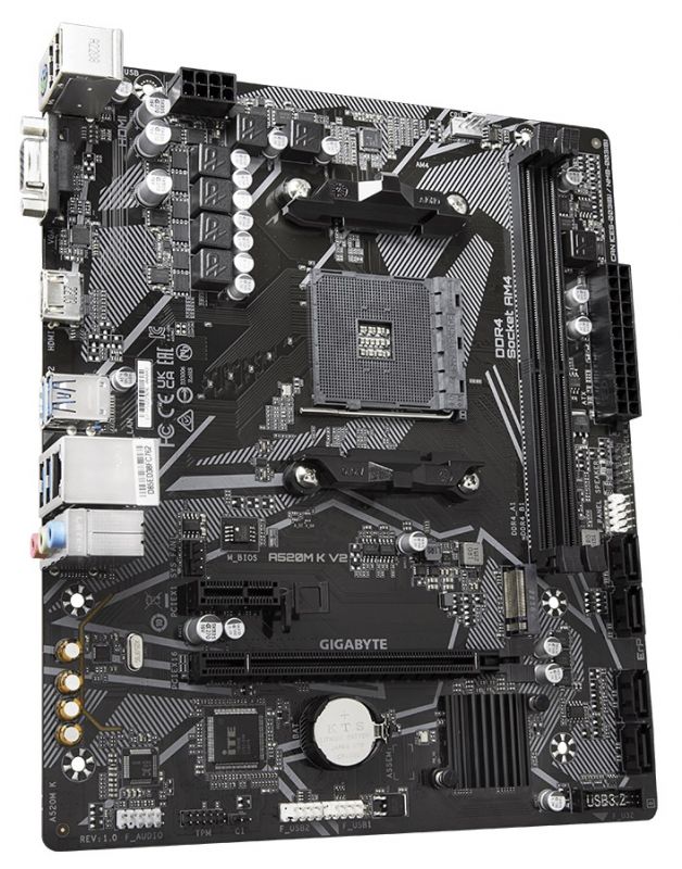 Материнська плата Gigabyte A520M K V2 Socket AM4