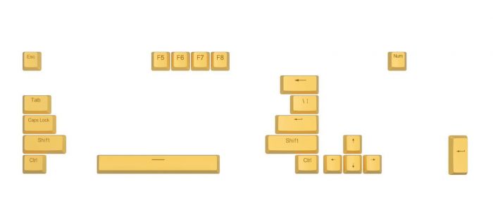 Клавіатура Aula Mechanical F3032 Black, 21 Yellow Keys KRGD Red (6948391204673)