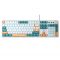 Клавіатура Aula Mechanical F2088 PRO White/Blue, plus 9 Orange keys KRGD blue (6948391234908) Клавіатура Aula Mechanical F2088 PRO White/Blue, plus 9 Orange keys KRGD blue (6948391234908)